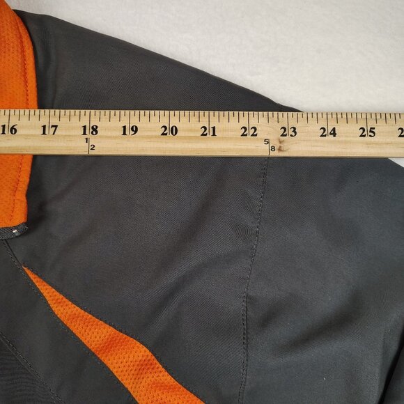 Wilson Jacket Mens XL Gray Orange Track Windbreaker Athletic - Picture 6 of 7